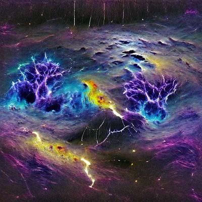 Spectacular Cosmic Thunderstorm in Deep Space