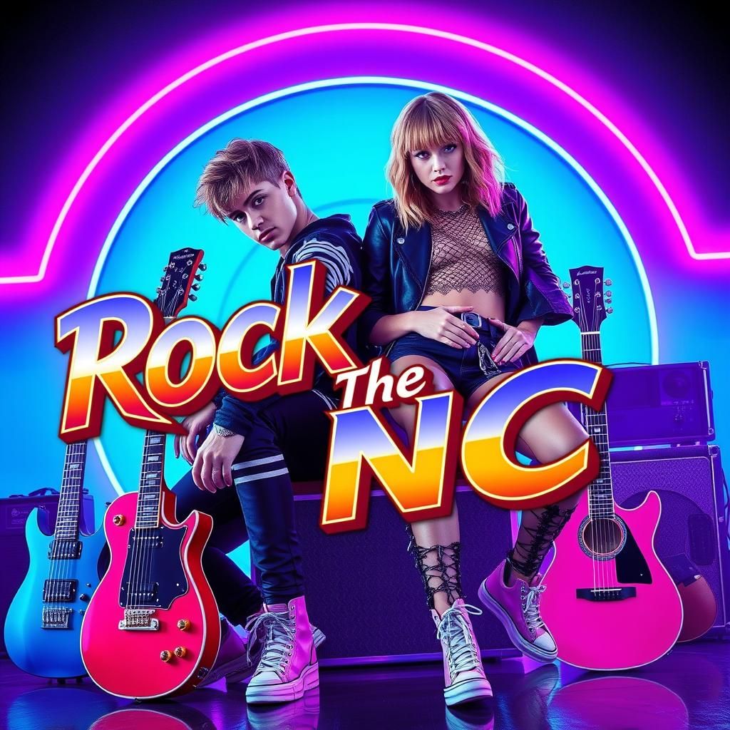 Justin Bieber and Taylor Swift Rock Album Cover