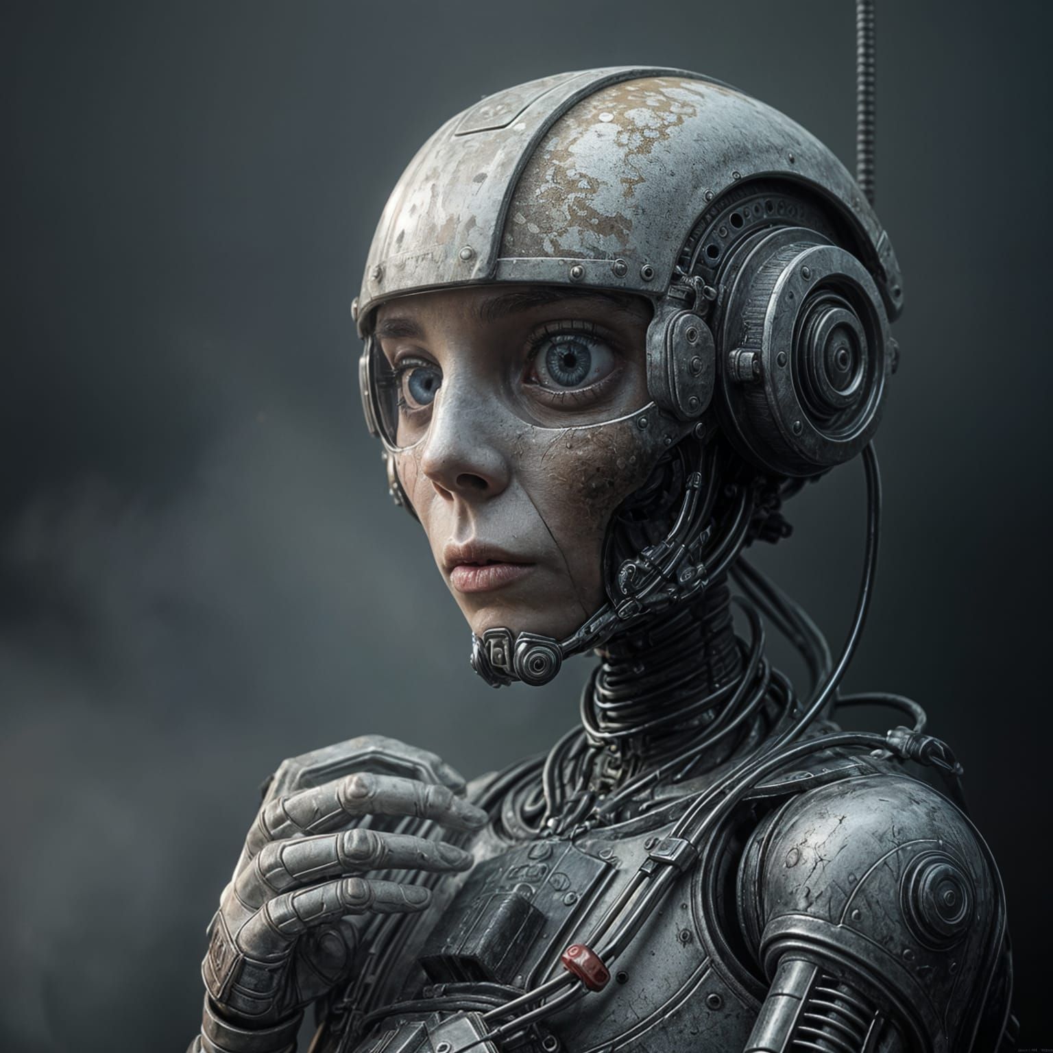 Shell shocked Cyborg