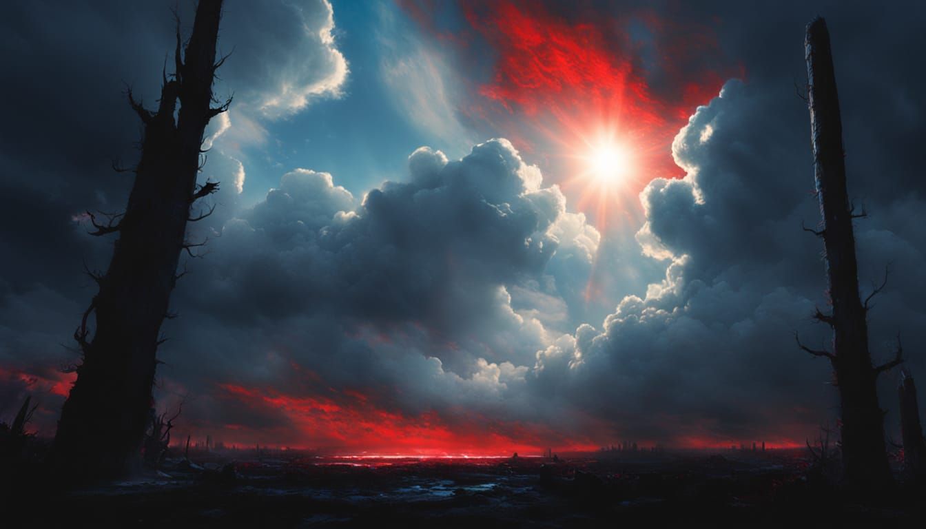 Surreal Divine Encounter in Soft Focus