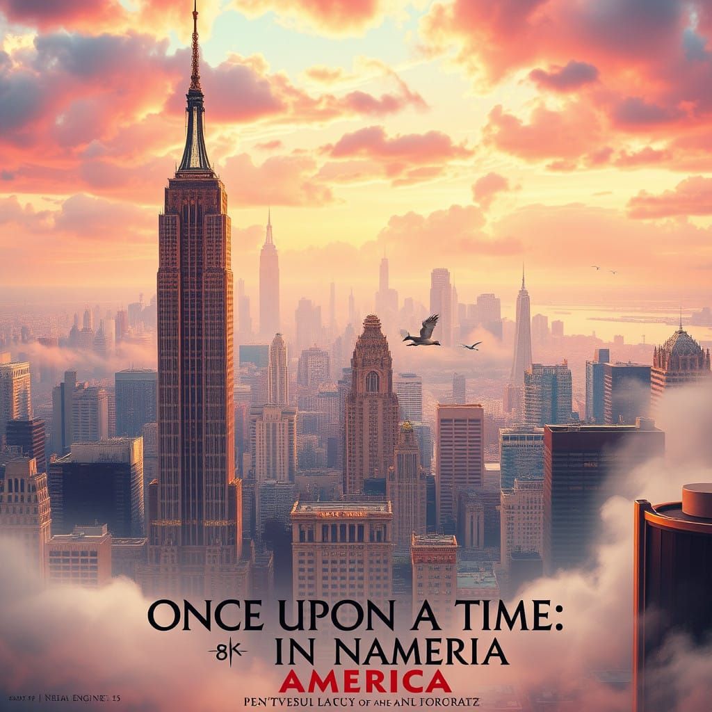 Epic Movie Poster: Nostalgic New York City Dreamscape