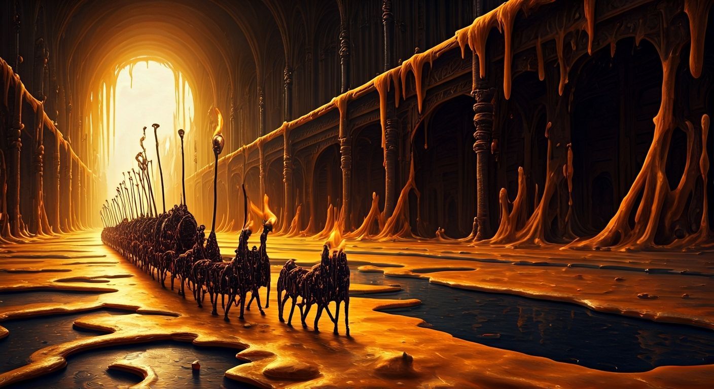 Burnt Matches Parade in a Wax City