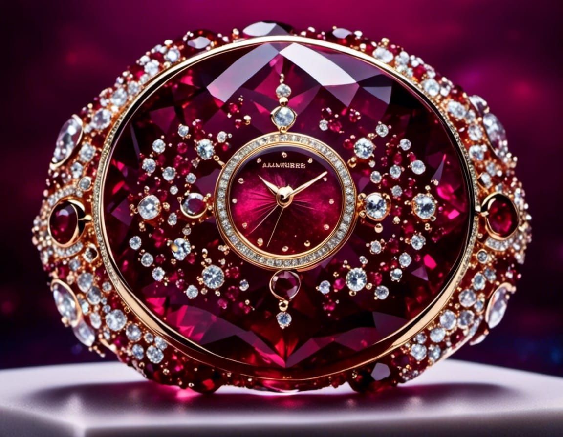 Ruby Centerpiece Clock