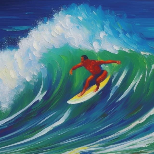 Claude Monnet's surfer