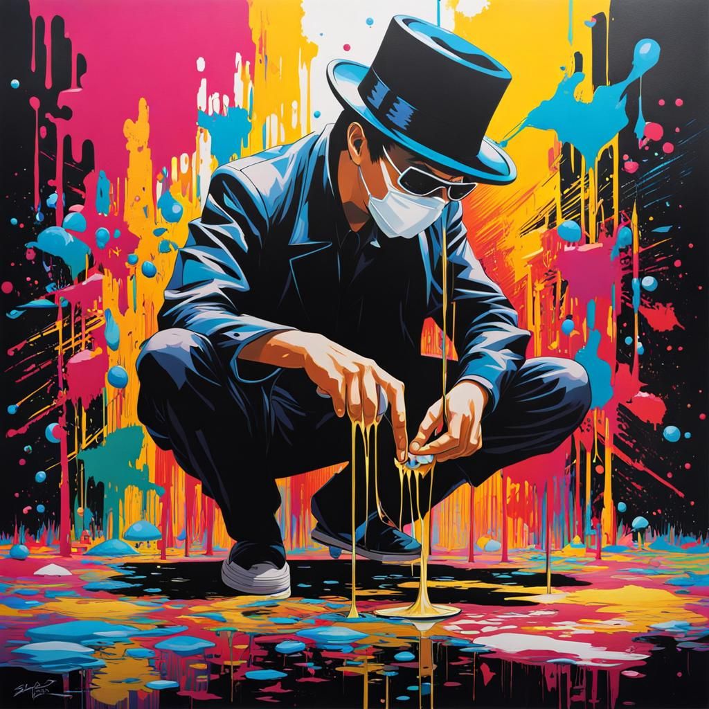 Shinichi Kudo Graffiti Art Reveals Invisible Man