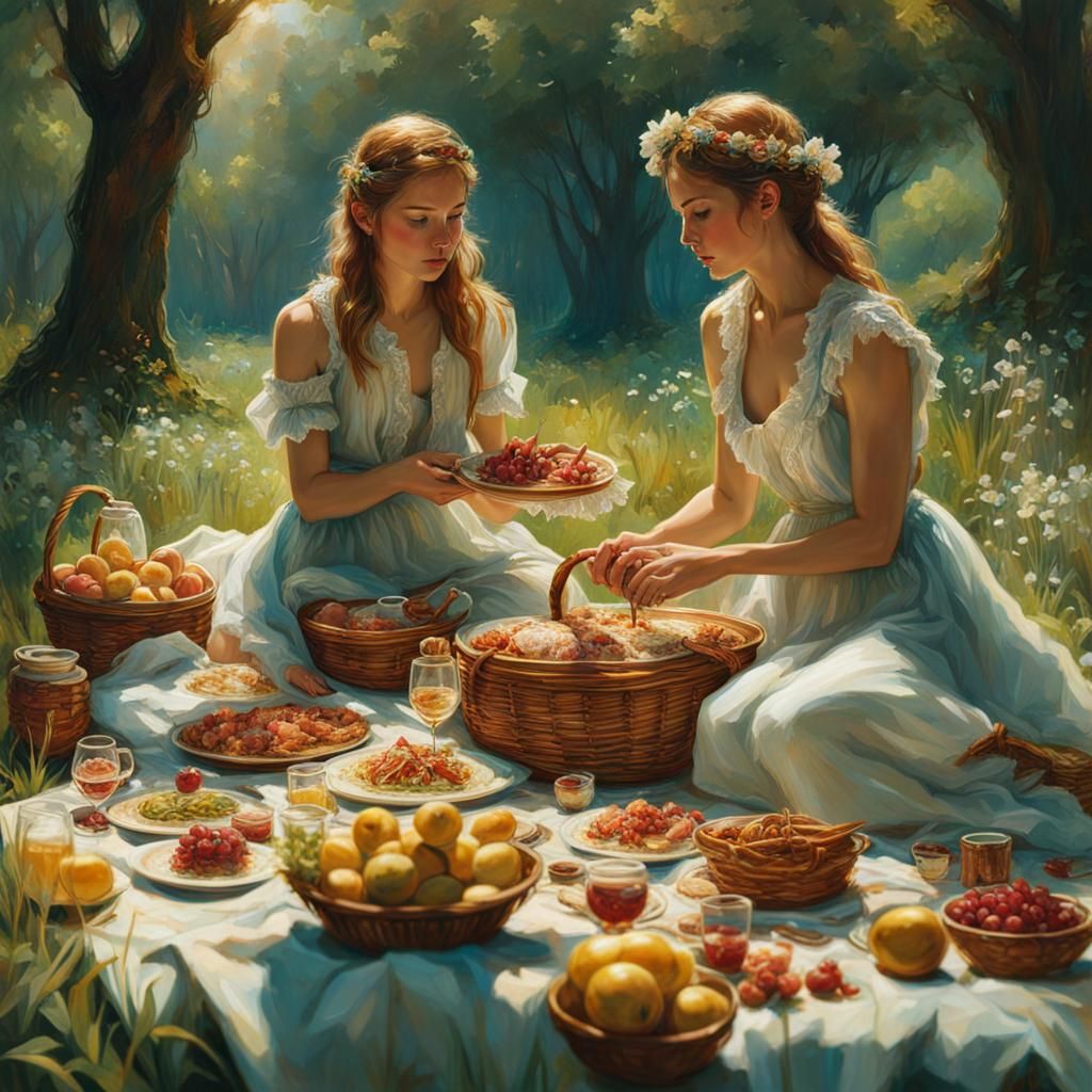 Ant's Eye View of a Spring Picnic