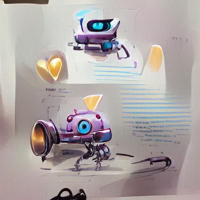 Animated Musical Robot Character Illustration