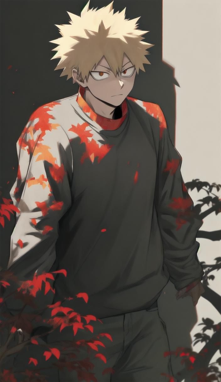 Bakugo in Casual Clothing, Shadowed Face