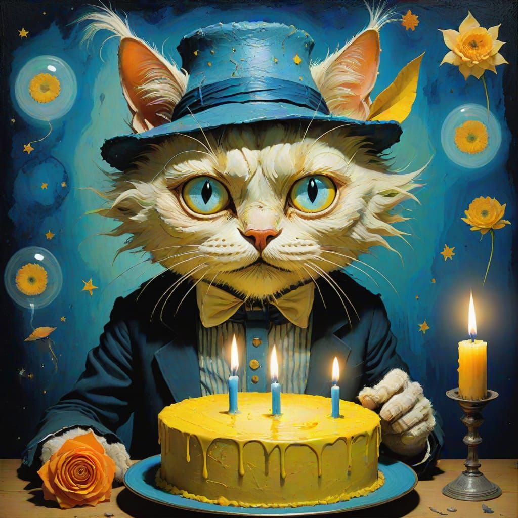 Vibrant Steampunk-Inspired Portrait with Intricate Details a...