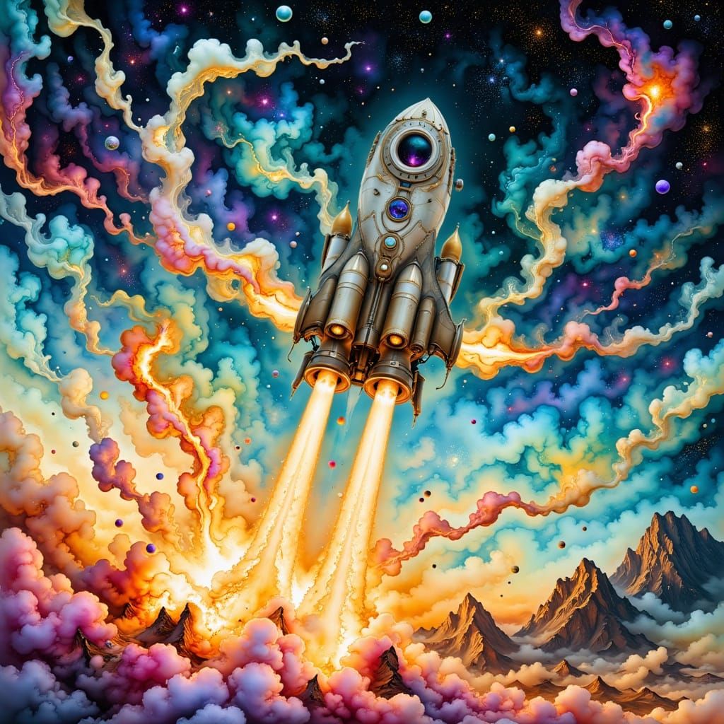 A flight in the cosmos