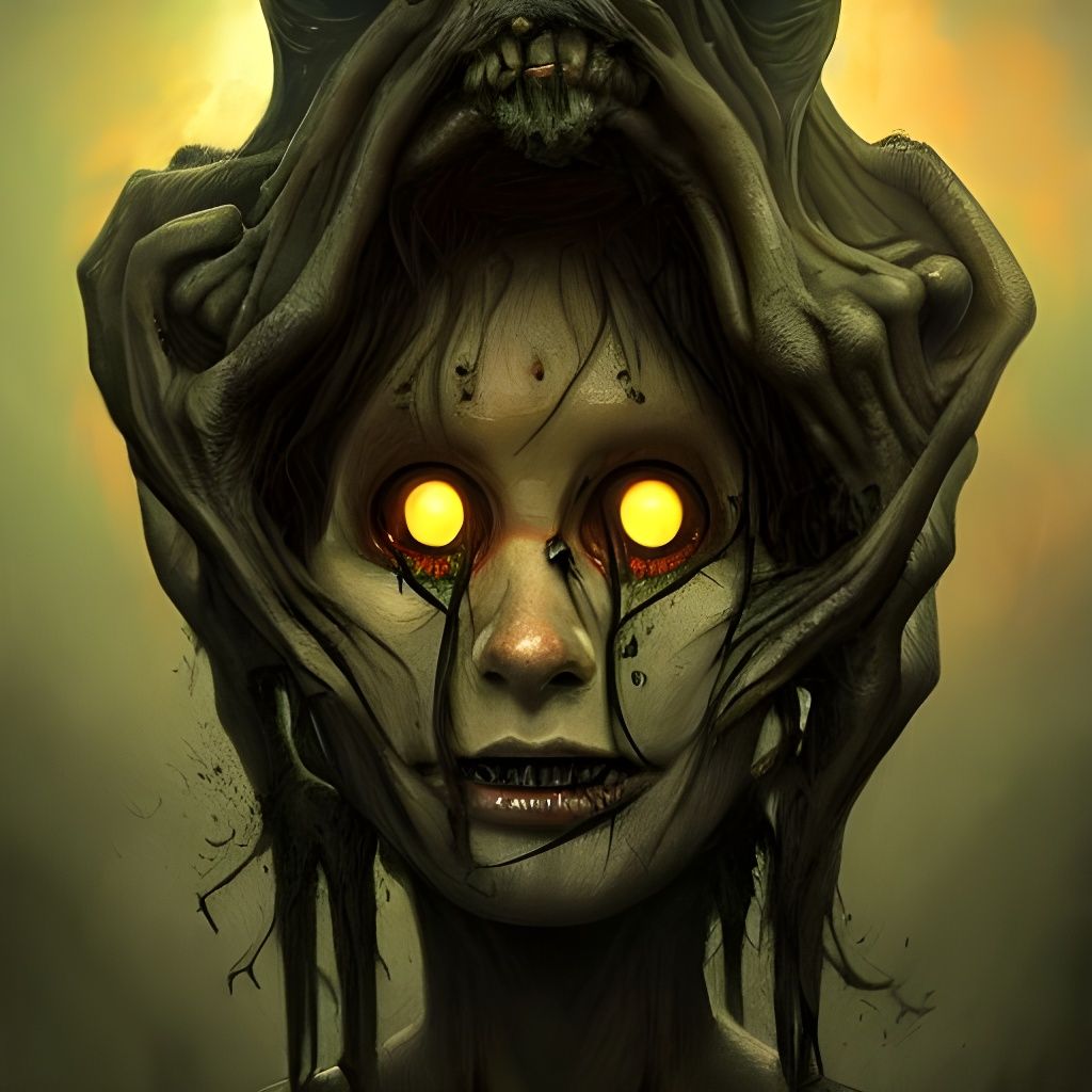 Horrific Lucid Nightmare: Digital Painting Concept Art