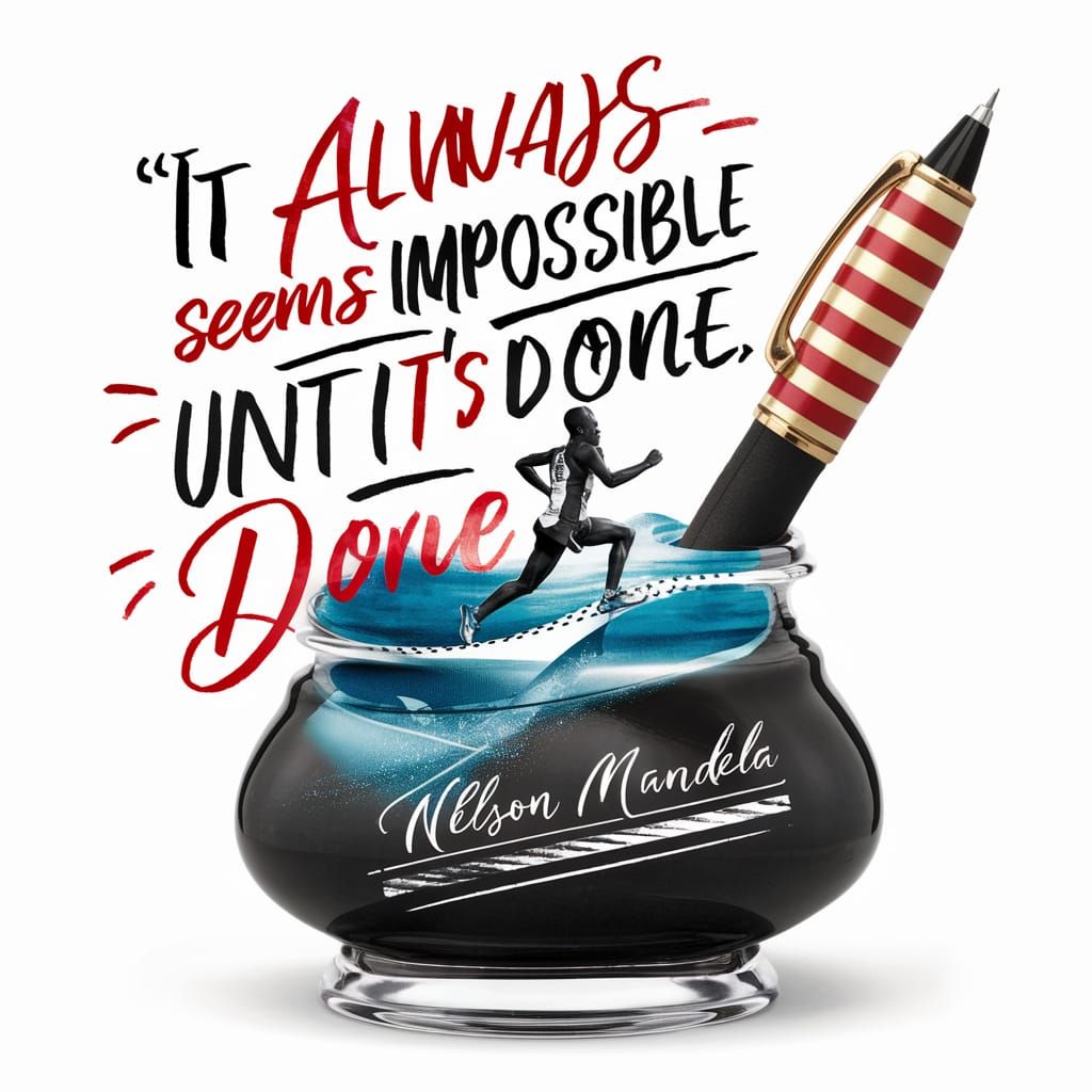 "It always seems impossible until it’s done." by Nelson Mand...
