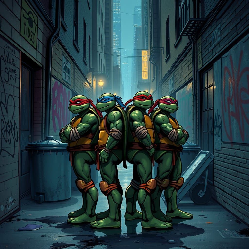 Gritty Heroes Stand Ready in NYC Alleyway