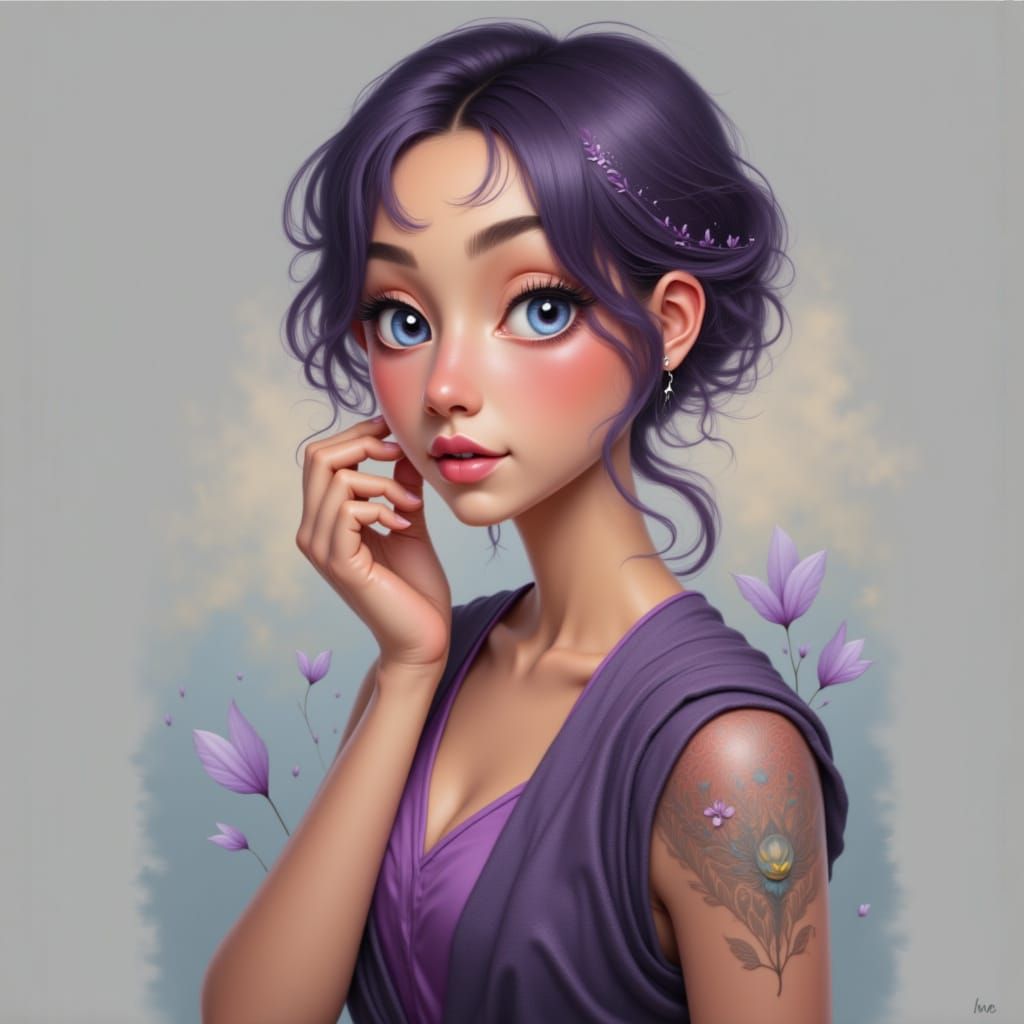 AI Self-Portrait in Paintlike Style