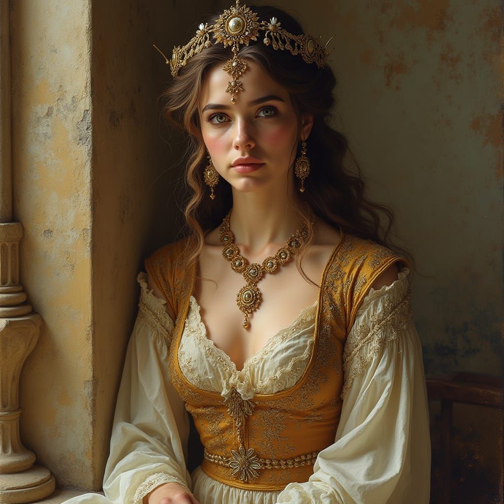 Tahmineh in Ancient Persian Royal Attire