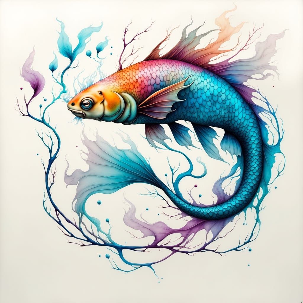 Fish Rainbow in The Sea