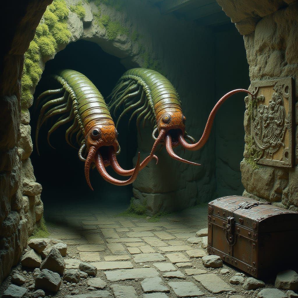 Gothic Dungeon Crawlers in Dark Fantasy Style