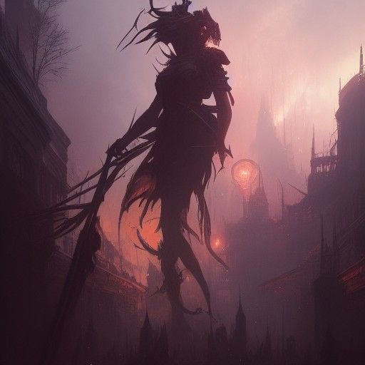 Dark Fantasy Critical Hit in Hyperdetailed Style