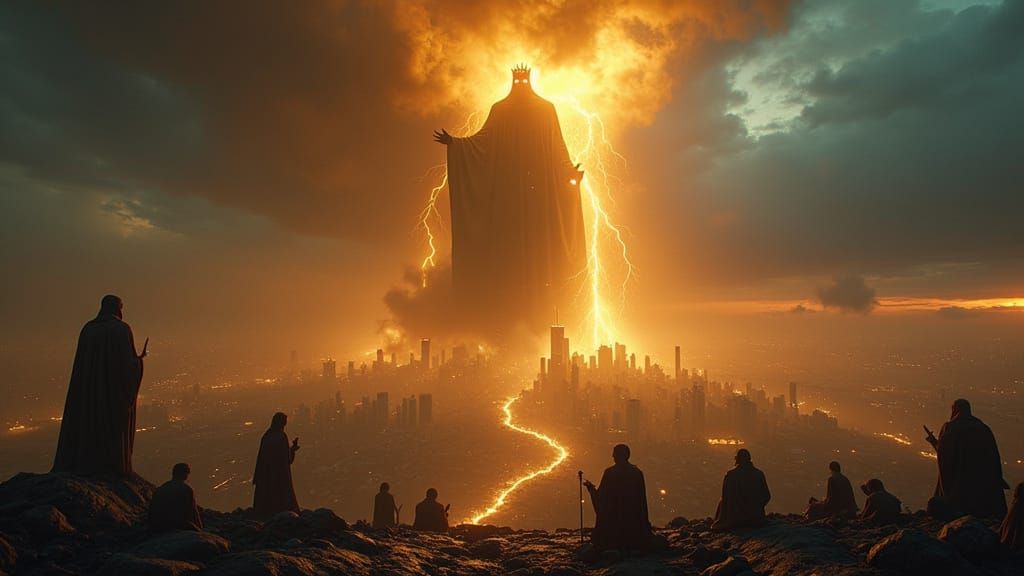 Colossal City Rises from Ashes in Epic Cinematic Scene