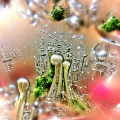 Trichome City: Organic Futuristic Landscape