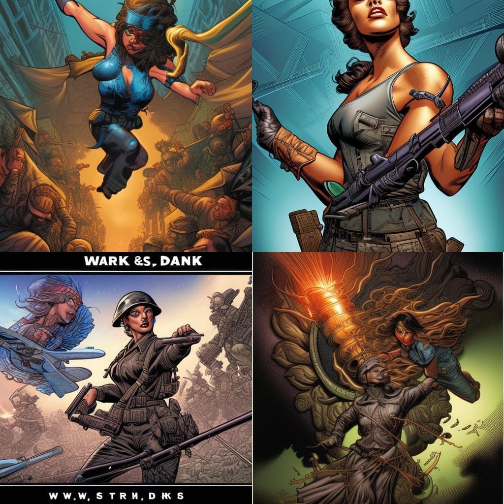 World War II in Comic Book Style