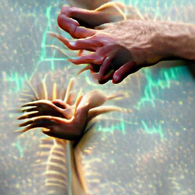 Abstract Image of Alive Emphasis Touch