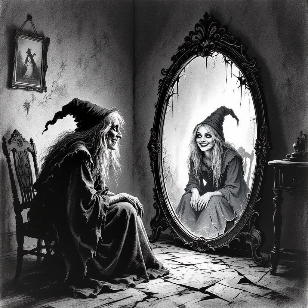 Ancient Witch and Her Independent Reflection