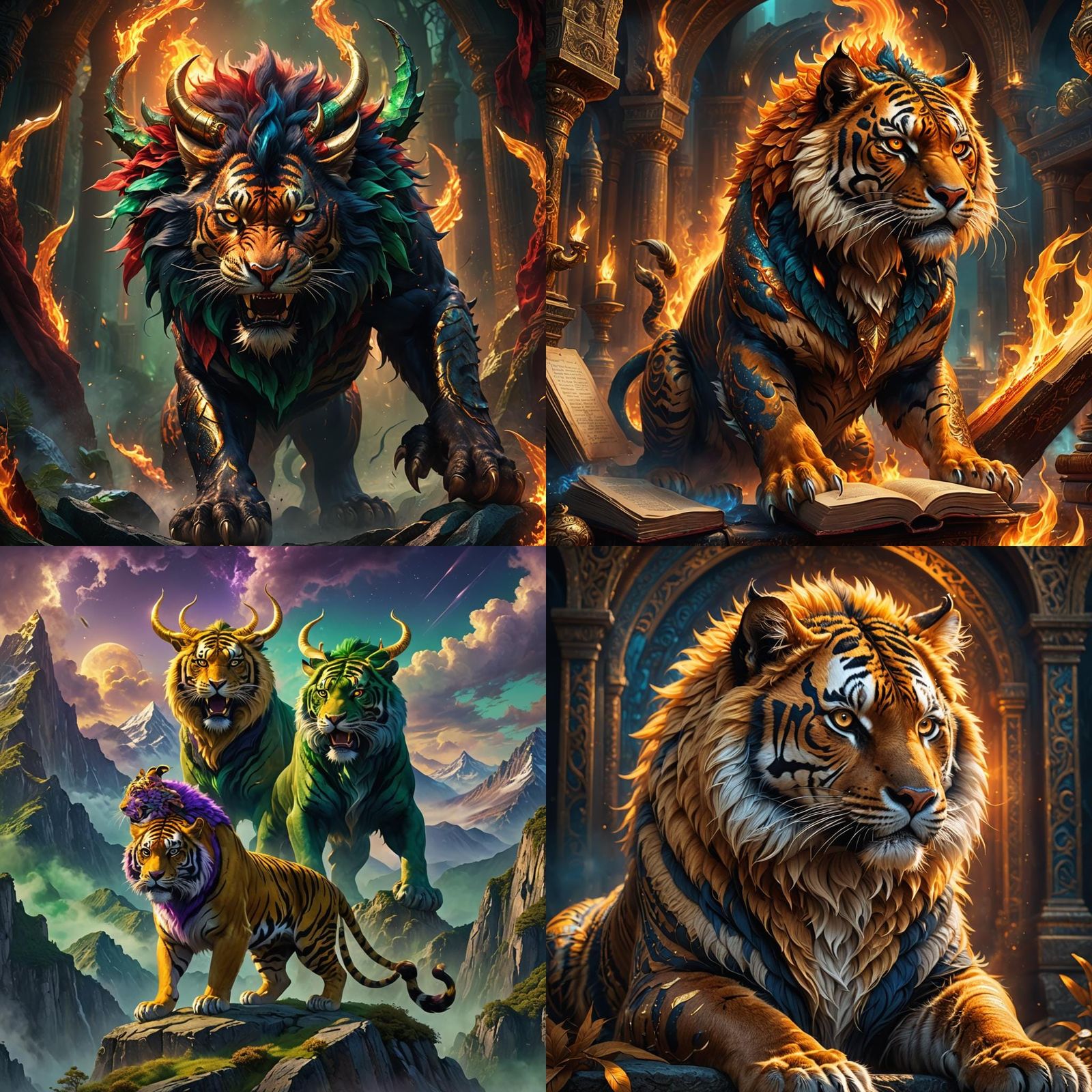 Enchanting Birth of a Golden Devil-Tiger Hybrid