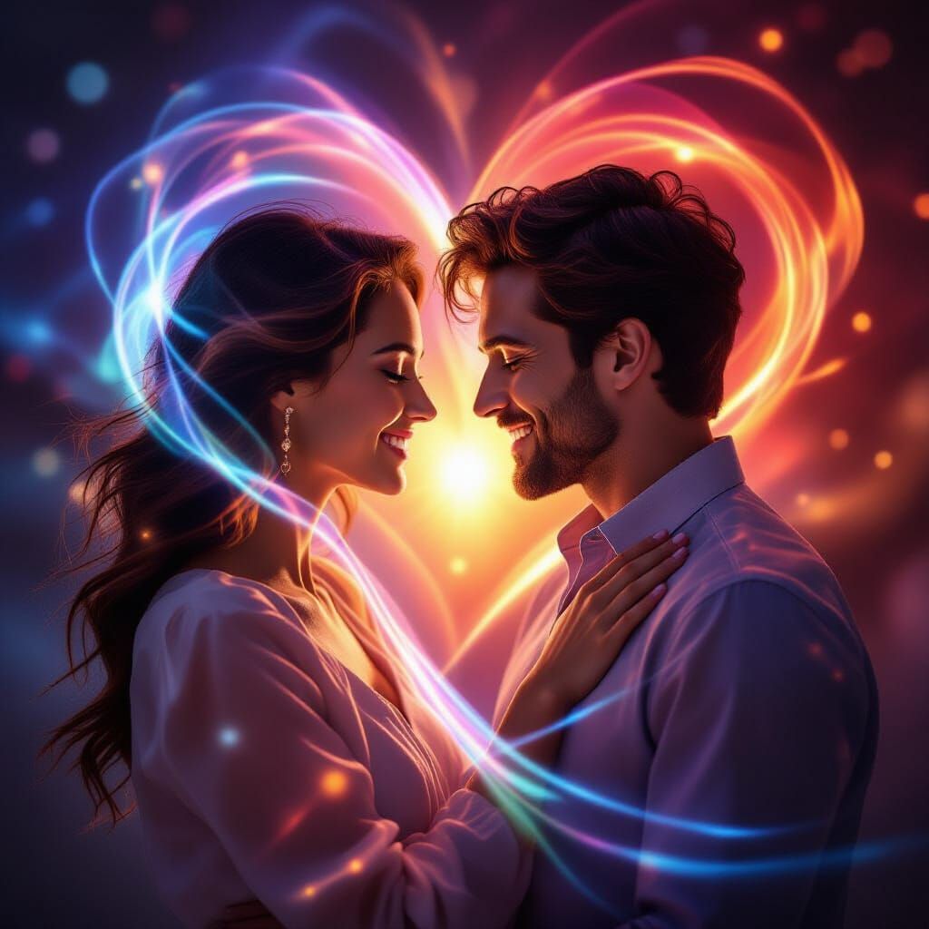 Seven Levels of Love: A Luminous, Hyper-Realistic Photograph...