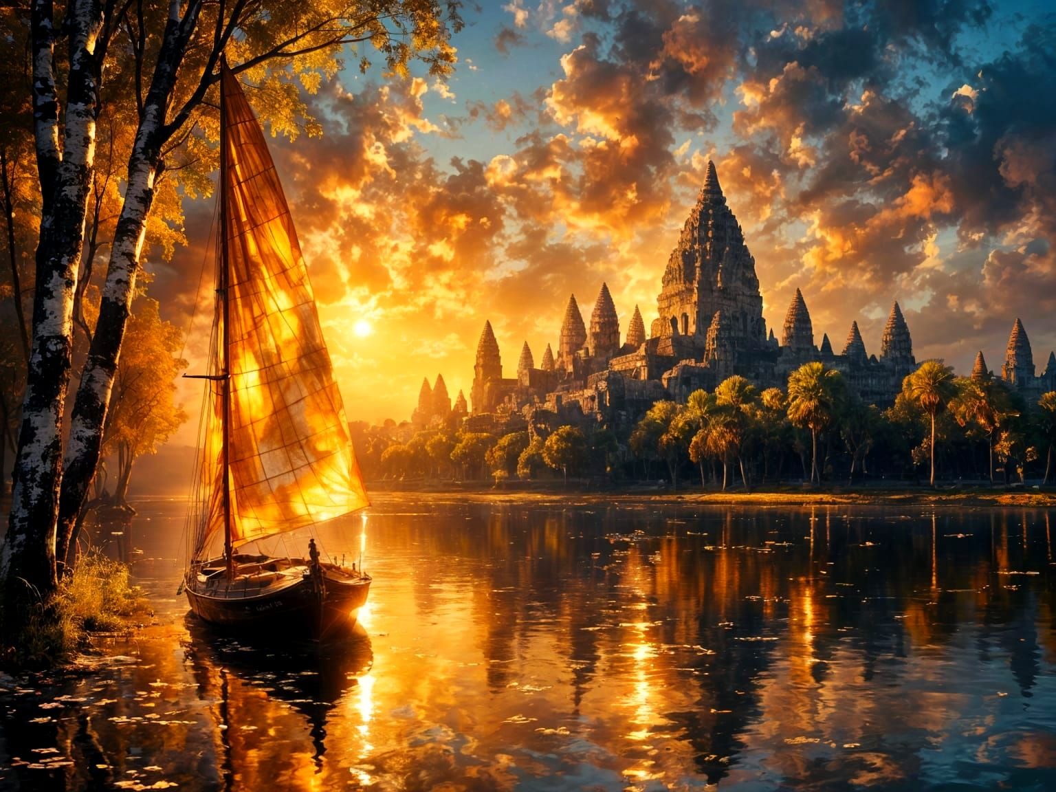 Floating in the warmth of the sun