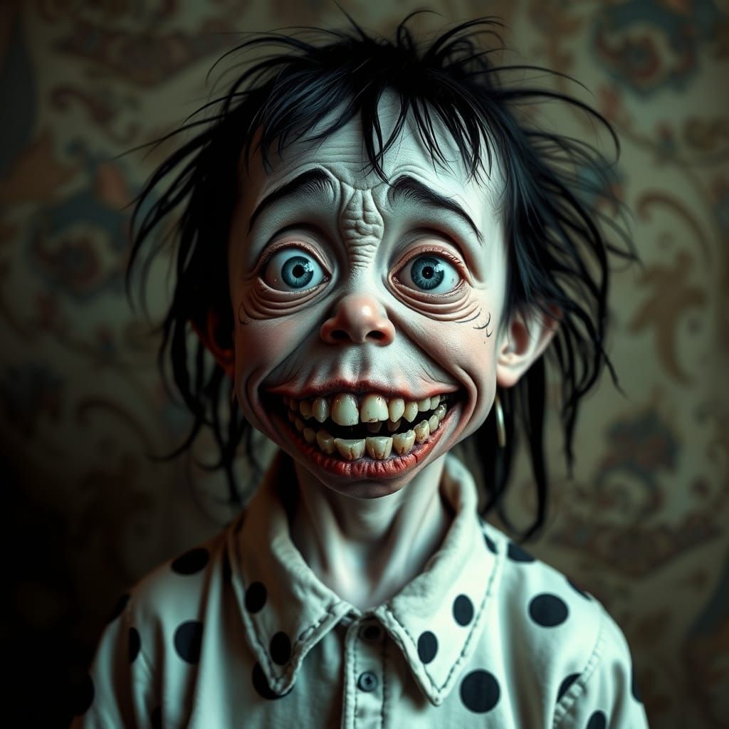 AI Generated Image of the Word Weird