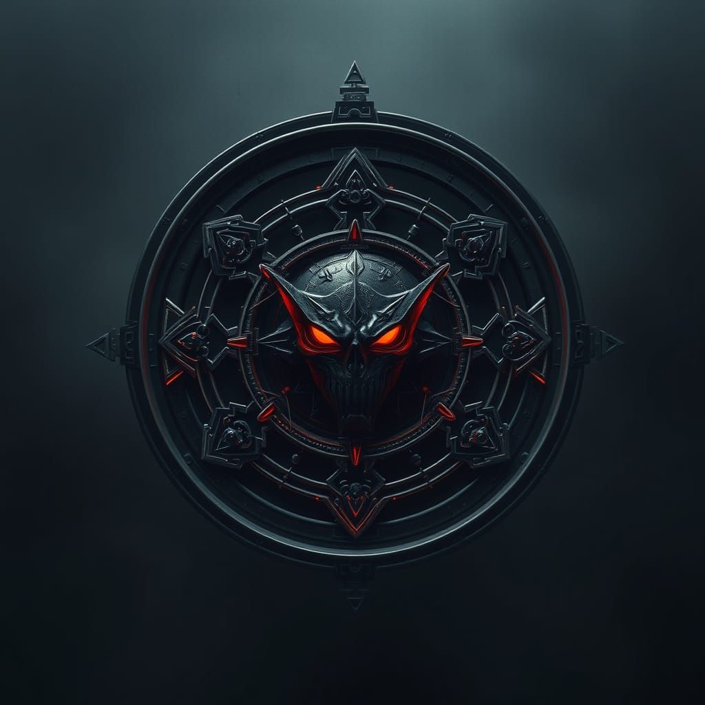 Ominous Iron User Avatar in Ancient Symbol Style