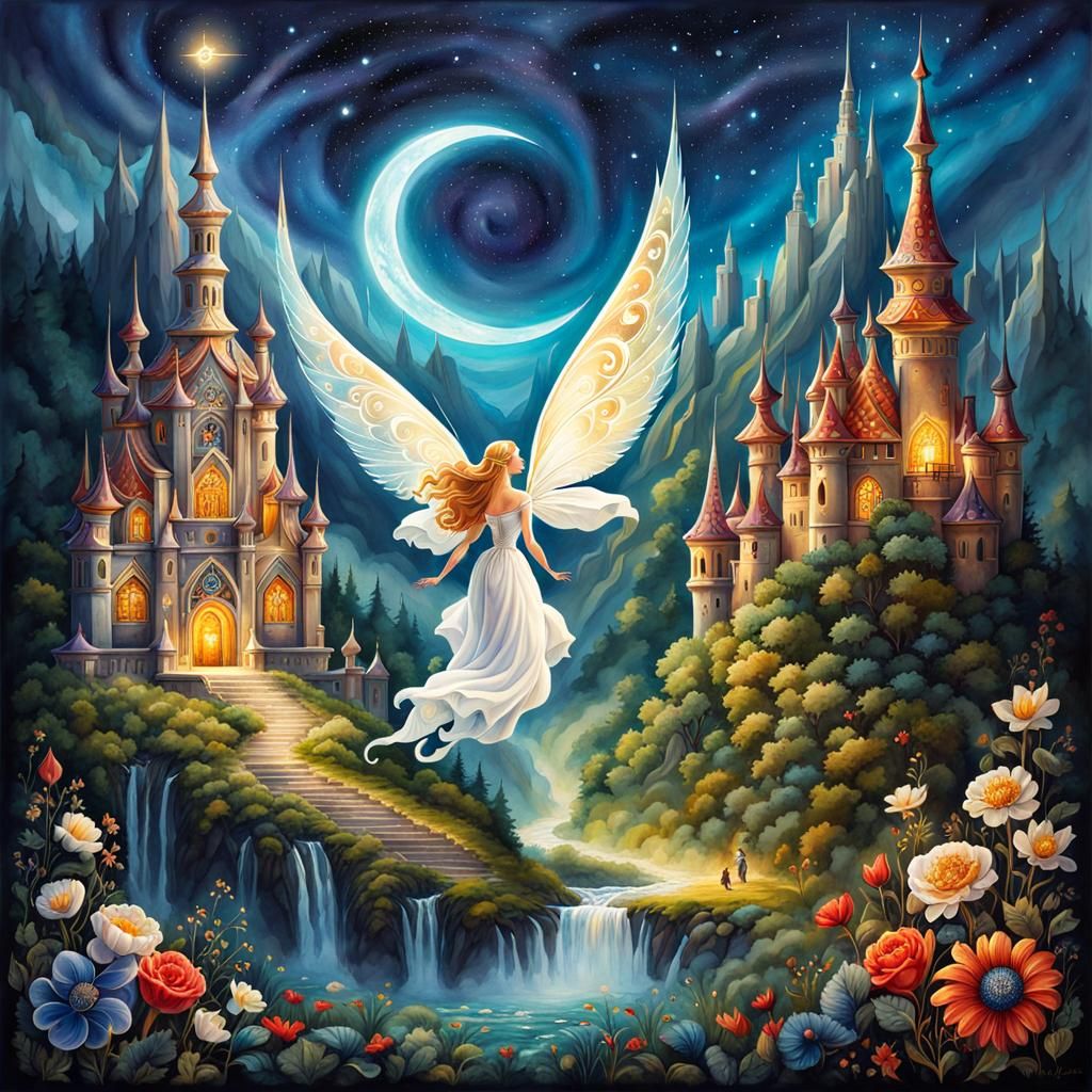 Magical Phenomenon in Watercolor Painting