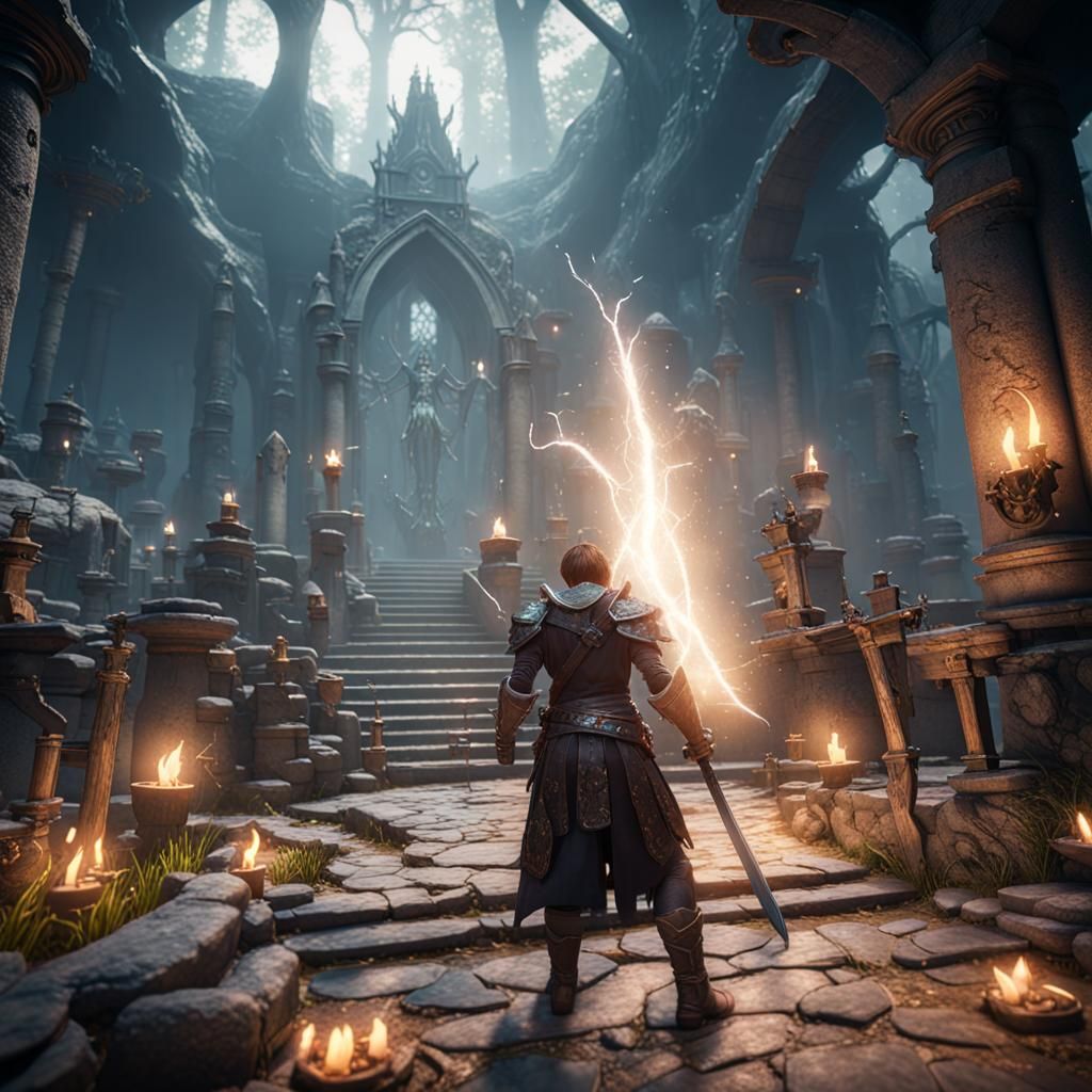 Cinematic 3D Game Scene Rendered in Unreal Engine