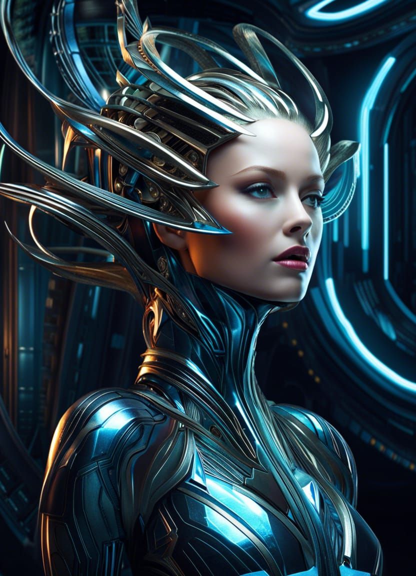 Sci-Fi Dream of Perfect Organic Beauty