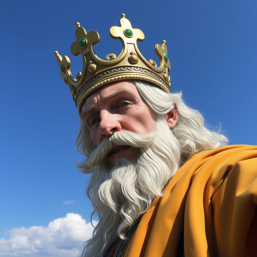 Majestic King in a Royal Setting