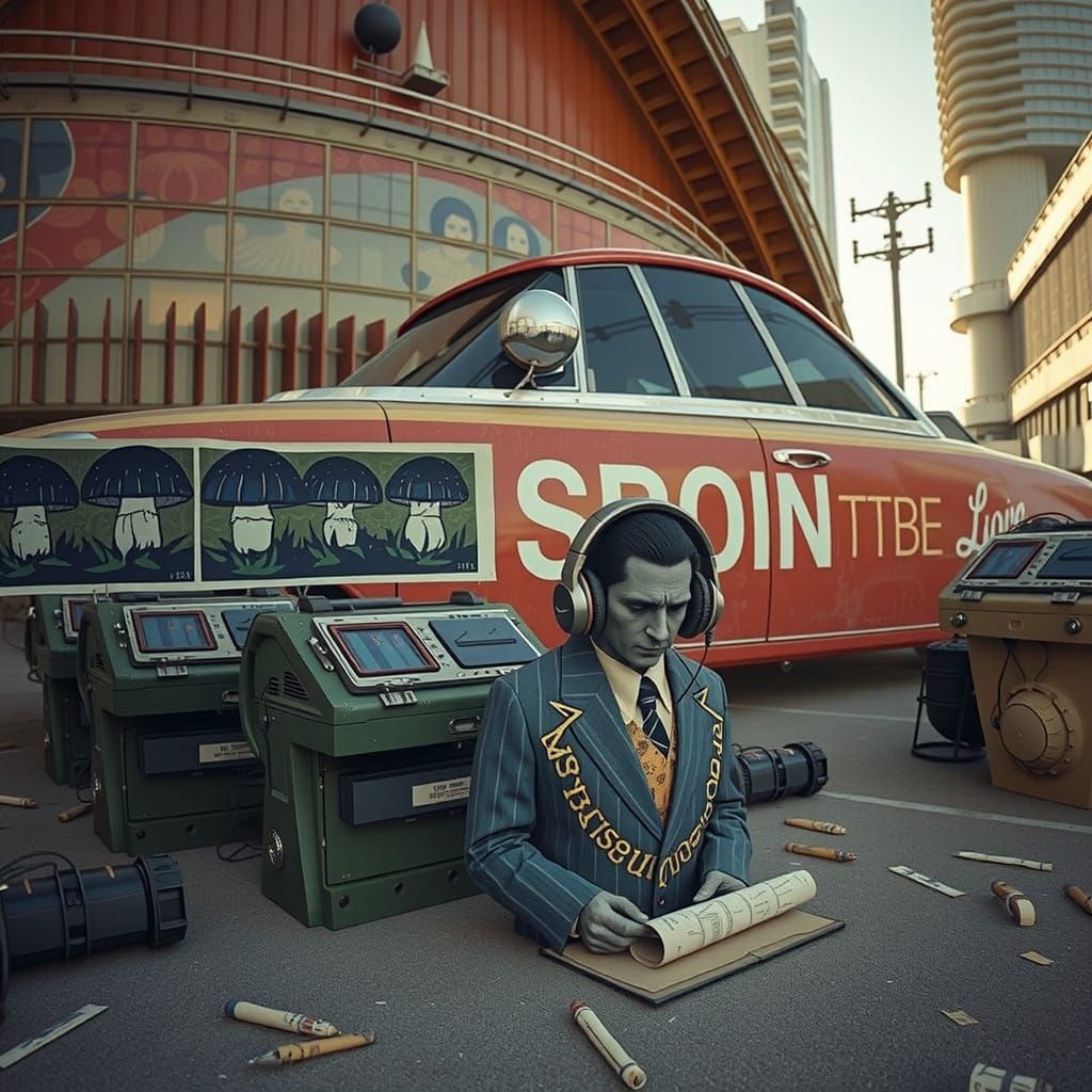 Corporate Executive Counts Enormous Mushrooms in Hyperreal S...