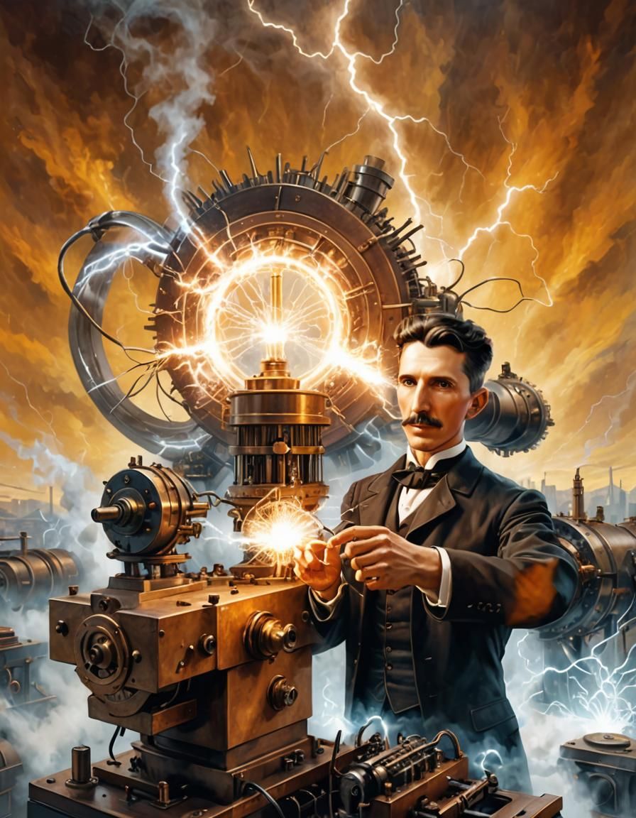 Nikola Tesla's Steampunk High Voltage Inventions