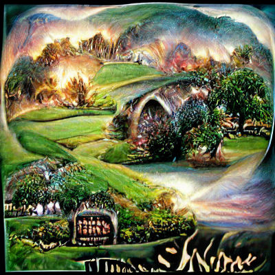 Idyllic Green Pastures and Rolling Hills