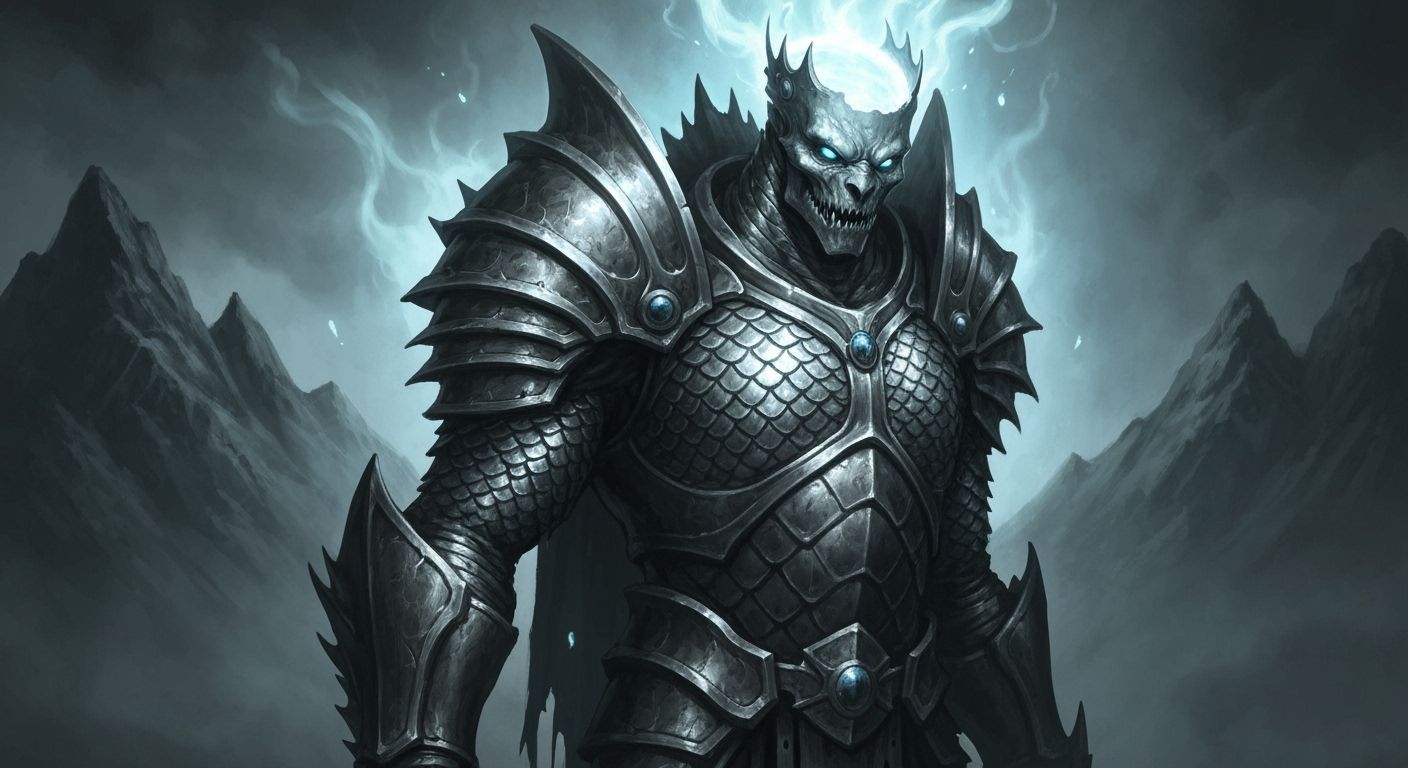 Dullahan in Alcohol Ink Style with Ethereal Glow