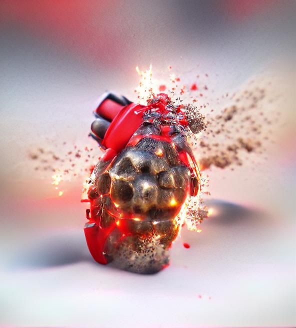 Exploding Cat Hand Grenade Digital Art