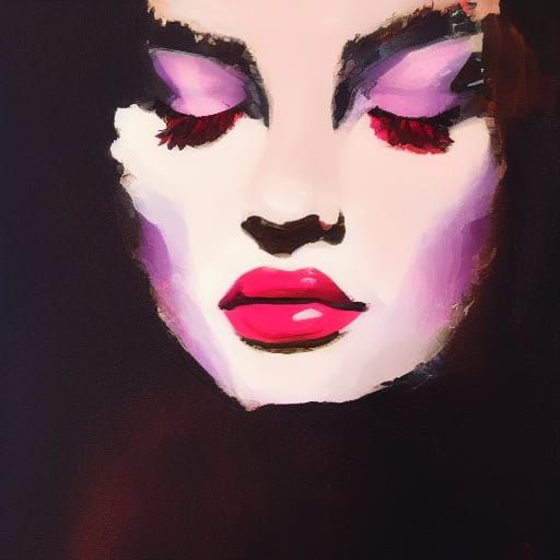 Digital Portrait in Synthwave Aesthetic