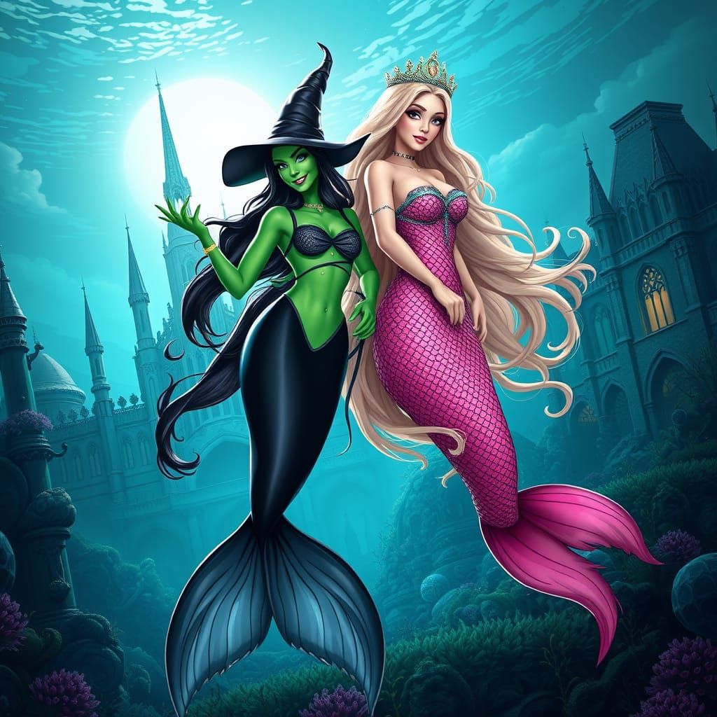 Mystical Mermaids in an Underwater Kingdom of Wonder