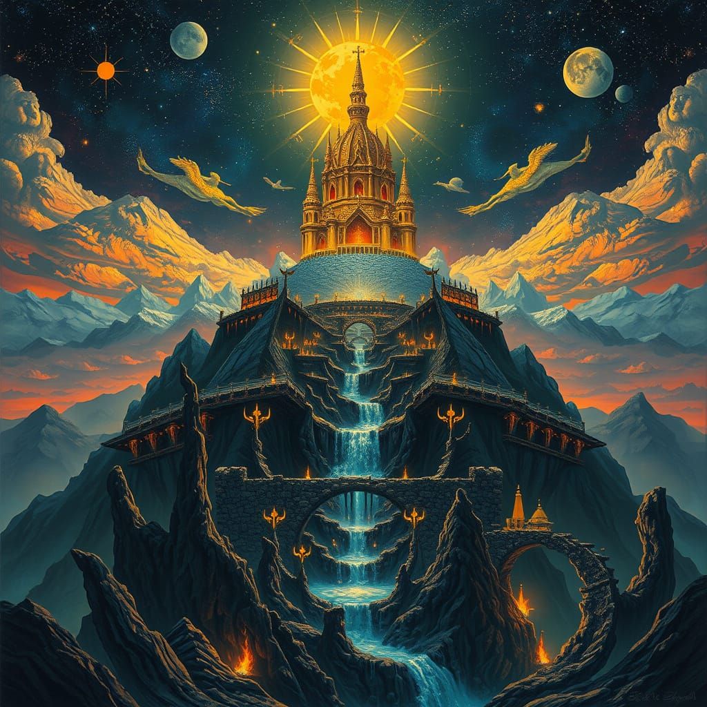 Ethereal Tripartite Universe of Baltic Pagan Mythology