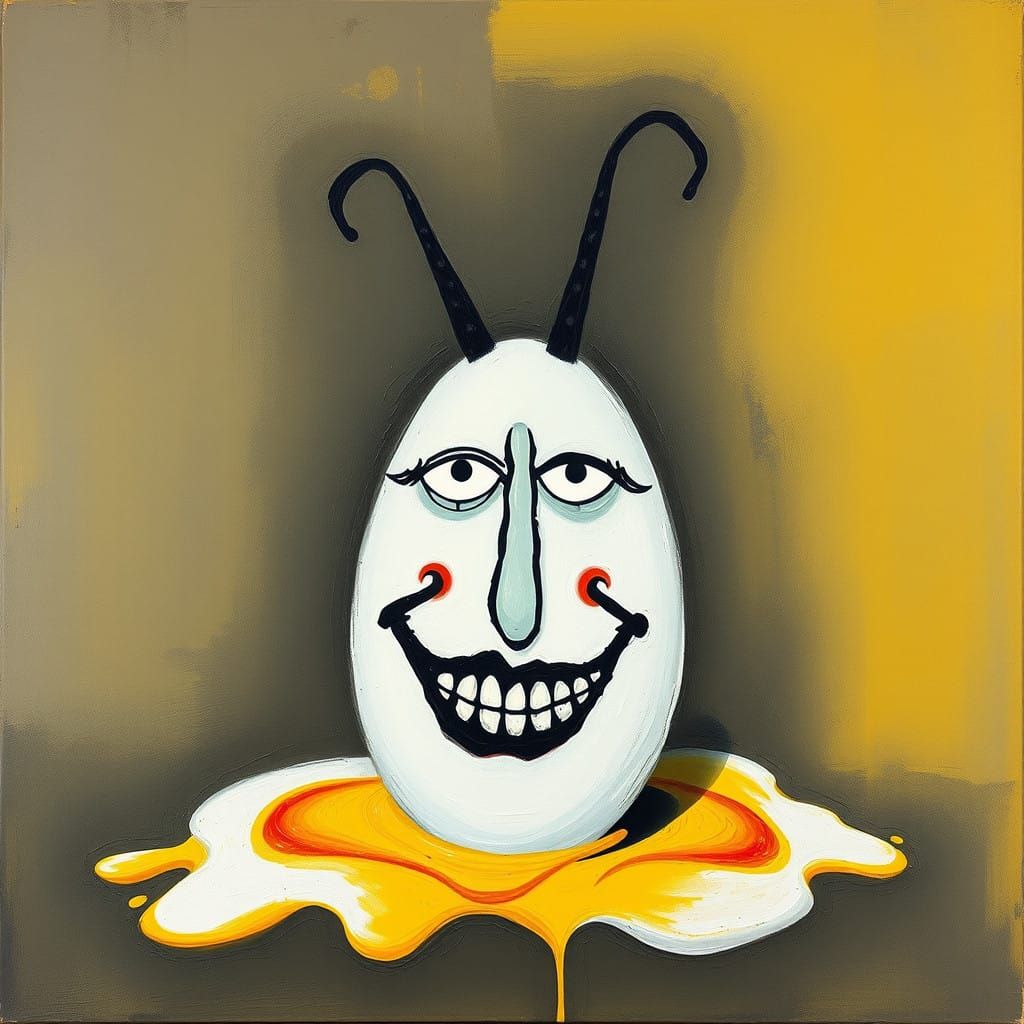 Surrealist Masterpiece in Melted Oil on Canvas