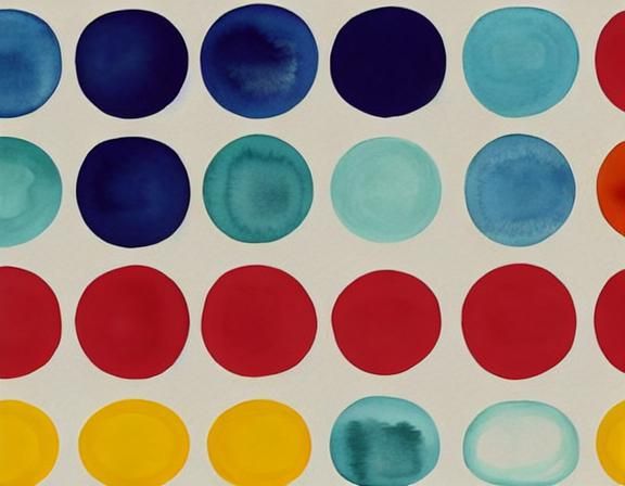 Abstract Graphic Score in Watercolor and Ink