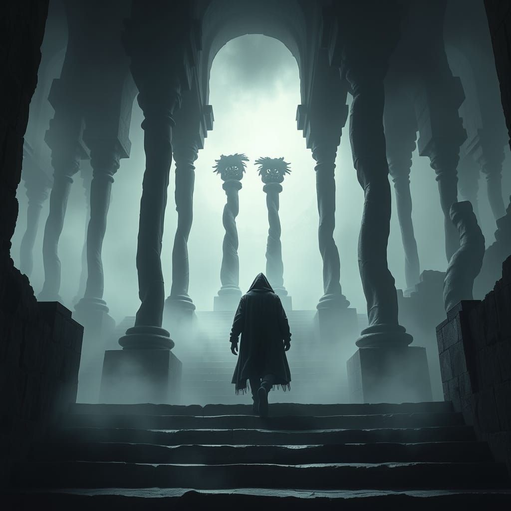 Nightmarish Figure in Fractured Biomechanical Landscape