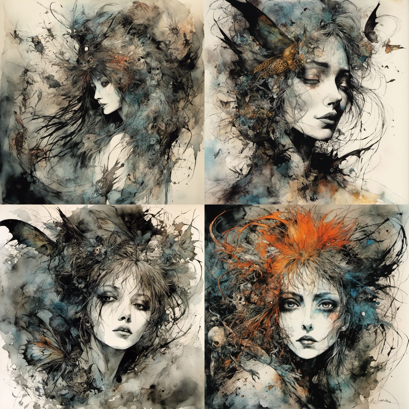 Scary Monsters in Dark Fantasy Style