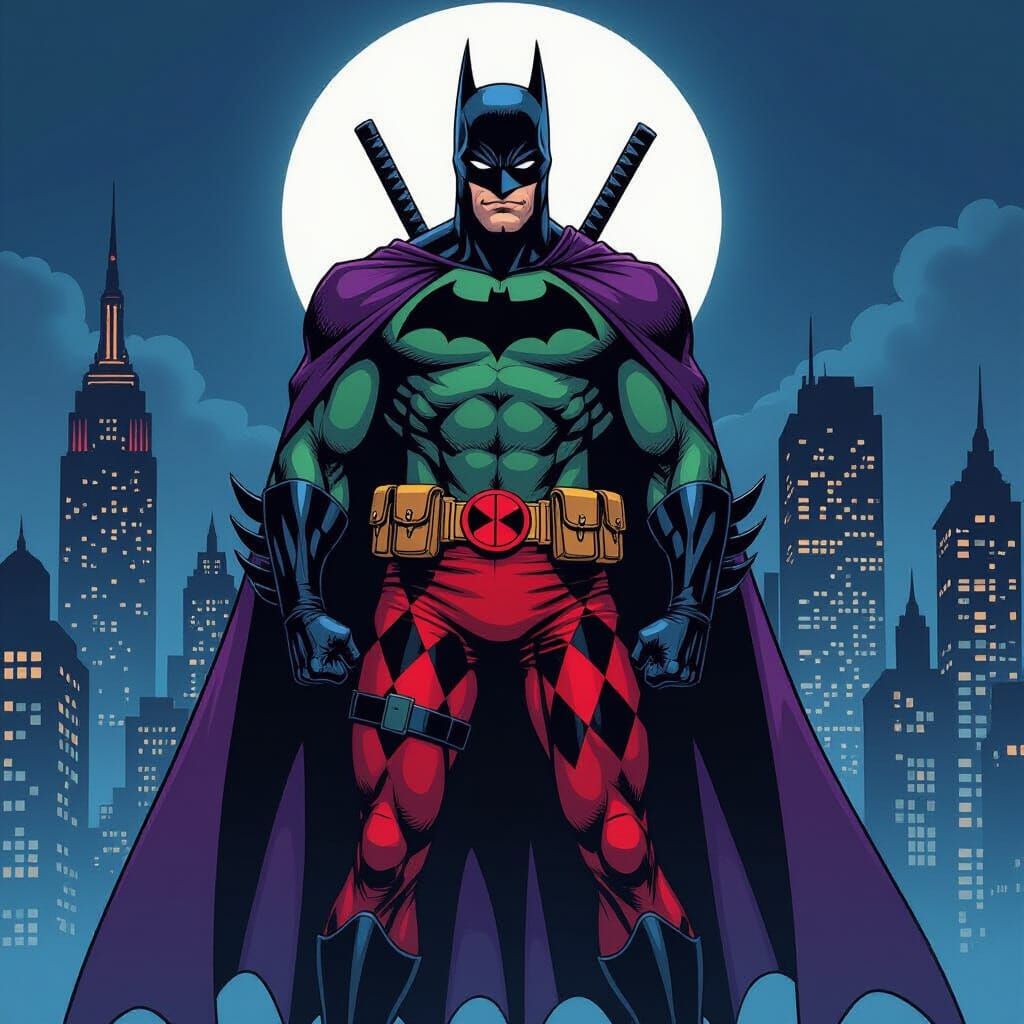Batman Hybrid Character in Gotham City