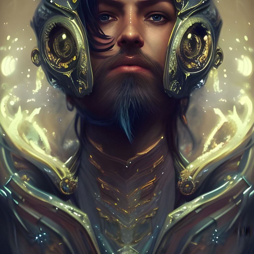 Time Lord Portrait in Hyperdetailed Fantasy Art Style